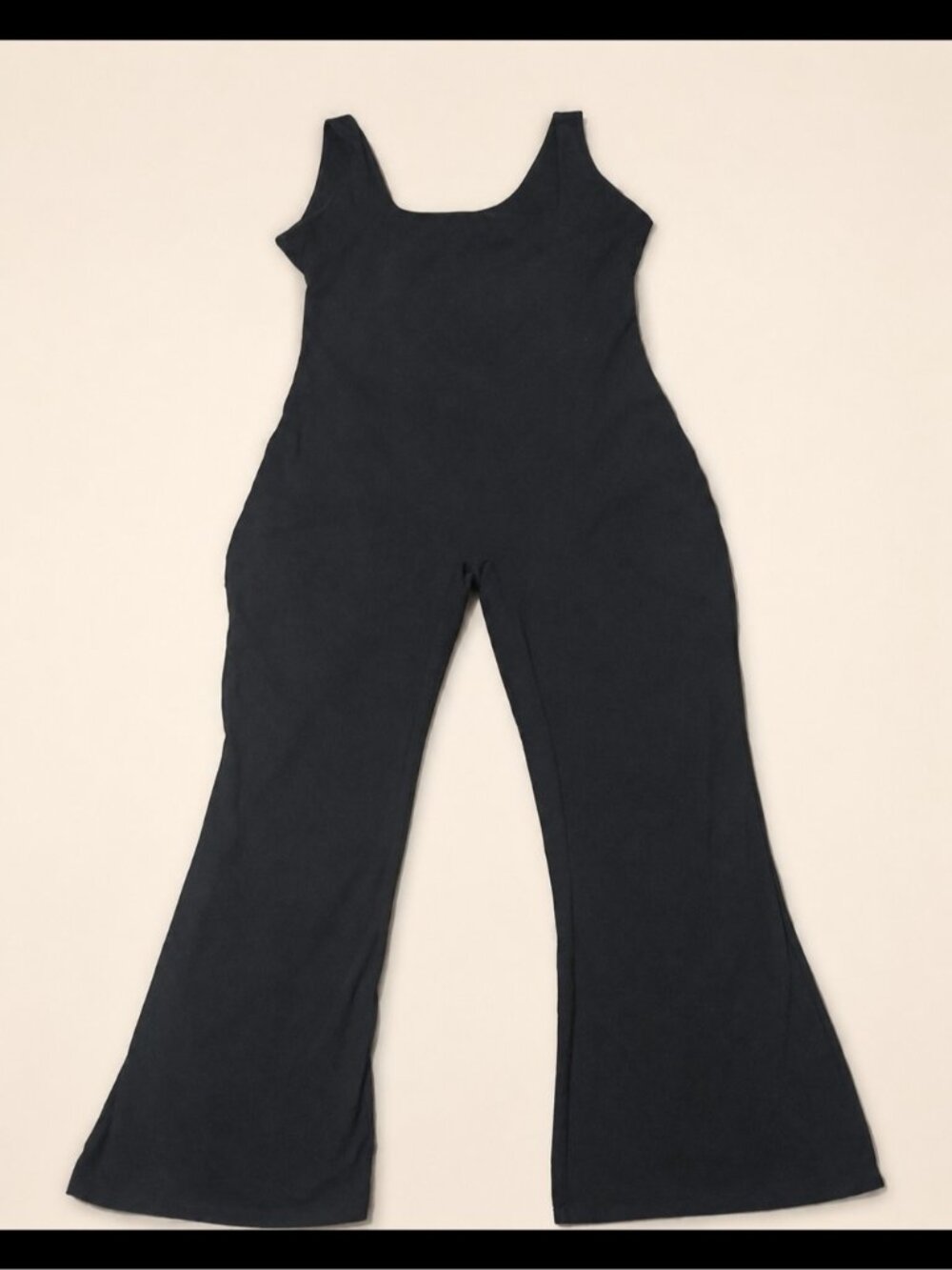 Fashion Nova Nova Sport Black Open-Back Flare Leg Jumpsuit Plus Size Y2K Sporty - Picture 3 of 7